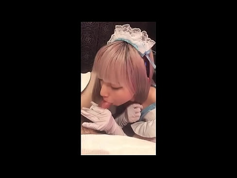❤️ 日本のアイドル「まゆか」、フレンチメイドのコスプレ、その1、ローションでフェラチオ、自慰行為 ️❌ 自家製ポルノ ❌️❤